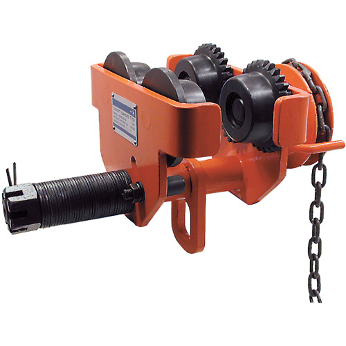 SGT Series Heavy-Duty Geared Trolley, 10000 lbs. (5 tons) Capacity, 4-1/2" - 8-1/32" Kelford