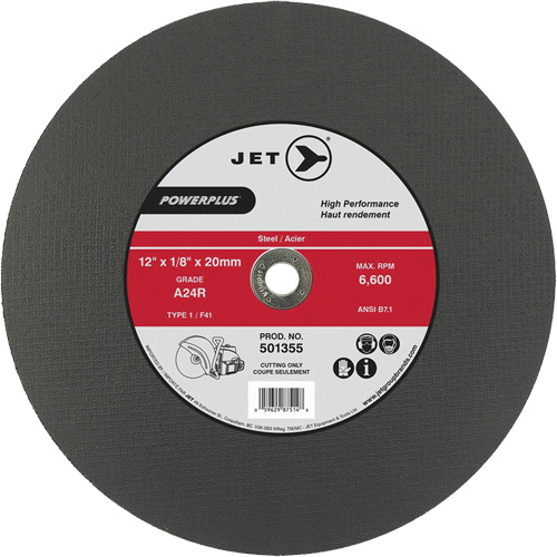 Meule &agrave; tronçonner PowerPlus A24R, 14" x 1/8", Arbre de 20 mm, Type 1, 5500 Tr/min Kelford