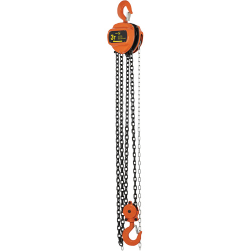 VHC Series Chain Hoists, 10' Lift, 6600 lbs. (3 tons) Capacity, Alloy Steel Chain Kelford