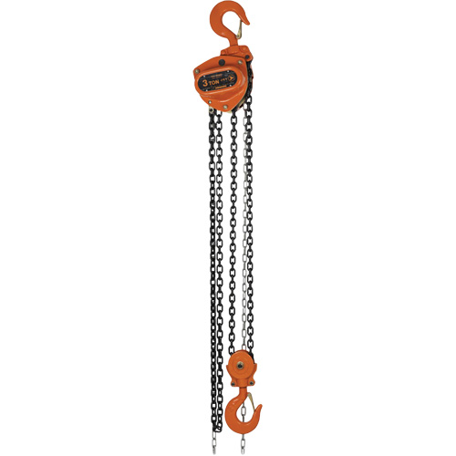 KCH Series Chain Hoists, 10' Lift, 6600 lbs. (3 tons) Capacity, Alloy Steel Chain Kelford
