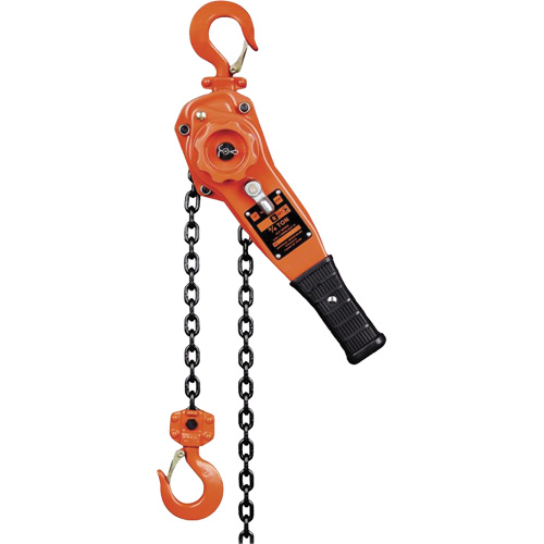 KLP Series Lever Chain Hoists, 5' Lift, 1500 lbs. (0.75 tons) Capacity, Steel Chain Kelford