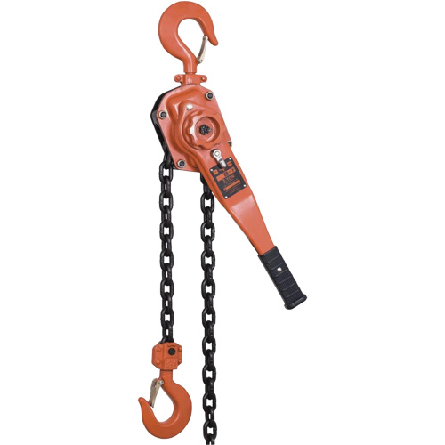 KLP-300-10 KLP Series Lever Chain Hoists, 10' Lift, 6000 lbs. (3 tons) Capacity, Steel Chain Kelford