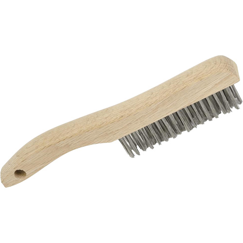 4SHSS Brosse &agrave; r&eacute;curer manuelle, Acier inoxydable, 4 x 16 rangs de fils, Longueur 10" Kelford