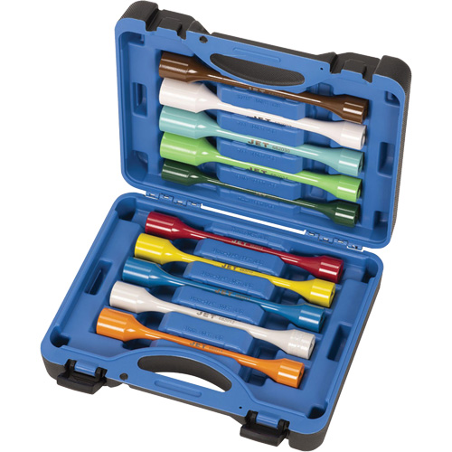 JTLS-1210S Torque Limiting Socket Sets, 1/2" Drive, 65 ft-lbs./80 ft-lbs./100 ft-lbs./120 ft-lbs./140 ft-lbs./45 ft-lbs./135 ft-lbs. Torque, Multiple Kelford