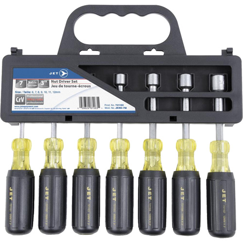 JKND-7M Nut Driver Set, 7, Non Magnetic, Metric Kelford