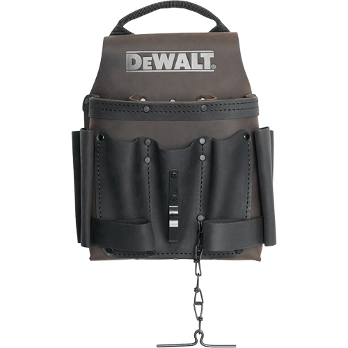Electrician Tool Pouch, Multiple Tool Holder, Leather, 8 Pockets Kelford