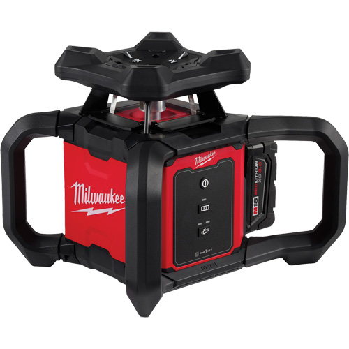 M18 Red Exterior Rotary Laser Level Kit with Receiver, 2000' (609.6 m) Kelford