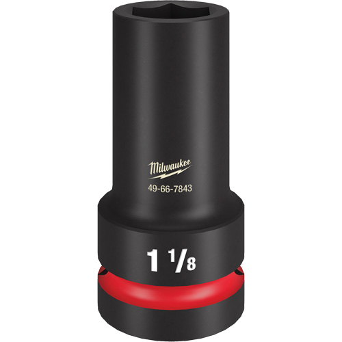 Shockwave Impact Duty Thin Wall Extra Socket, Impact, 1-1/8", 1" Drive, 6 Points, Deep Kelford