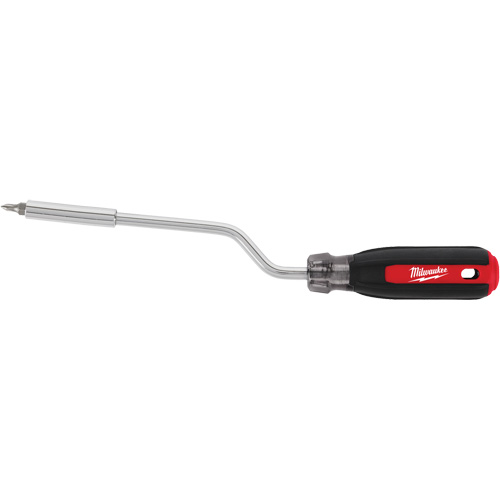 2-in-1 Rotating Multi-Bit Screwdriver, 10-1/10" L, Cushion Grip Handle Kelford