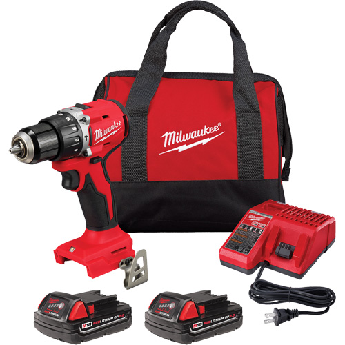 Ensemble perfomarteau/tournevis compact sans balai  M18, Lithium-ion, 18 V, Mandrin 1/2", Couple 550 lb-po Kelford