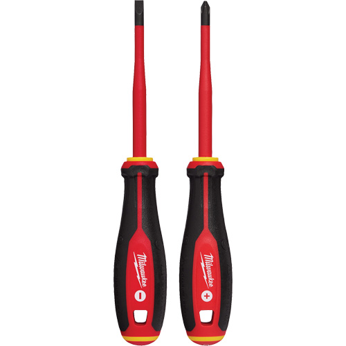 Jeu de tournevis isol&eacute;s &agrave; pointe &eacute;troite, 2 mcx, Magn&eacute;tique Kelford