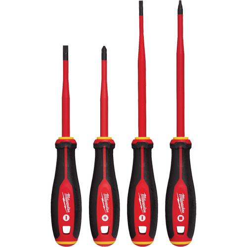 Insulated Slim Tip Screwdriver Set, 4 Pcs., Magnetic Kelford