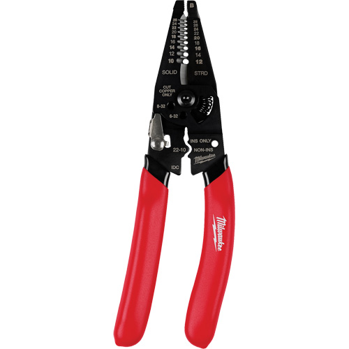 Multi-Purpose Dipped Grip Wire Stripper & Cutter with Reinforced Head Kelford