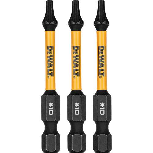 3-Piece FLEXTORQ&reg; Impact Screwdriving Bits, Torx, T-10, 1/4" Drive Kelford
