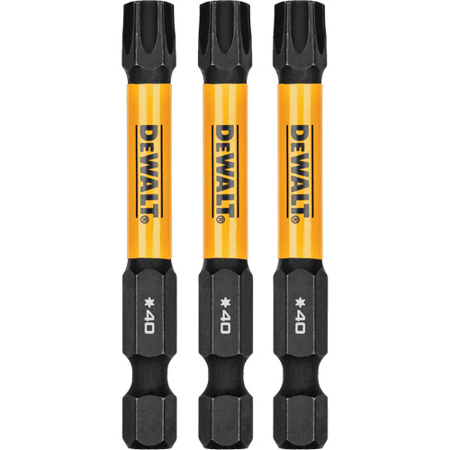 3-Piece FLEXTORQ&reg; Impact Screwdriving Bits, Torx, T-40, 1/4" Drive Kelford