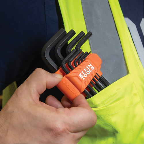 L-Style Long Ball-End Hex Key Set, 10 Pcs., Metric Kelford