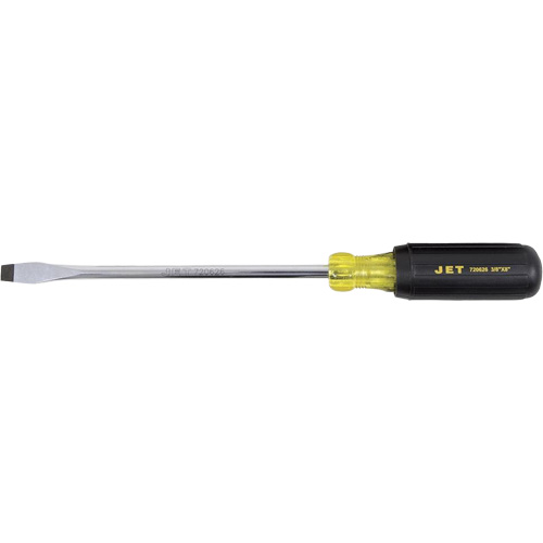 JKSS-8R Tournevis &agrave; fente, Tige de 3/8", Ronde, 8" lo, Prise en Coussin&eacute;e Kelford