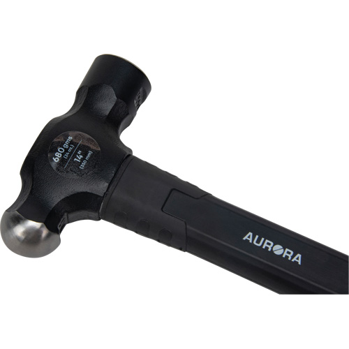 Marteau &agrave; panne ronde, Poids de la t&ecirc;te 24 oz, Face Ordinaire, Prise Fibre de verre Kelford