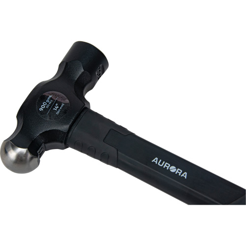 Marteau &agrave; panne ronde, Poids de la t&ecirc;te 32 oz, Face Ordinaire, Prise Fibre de verre Kelford