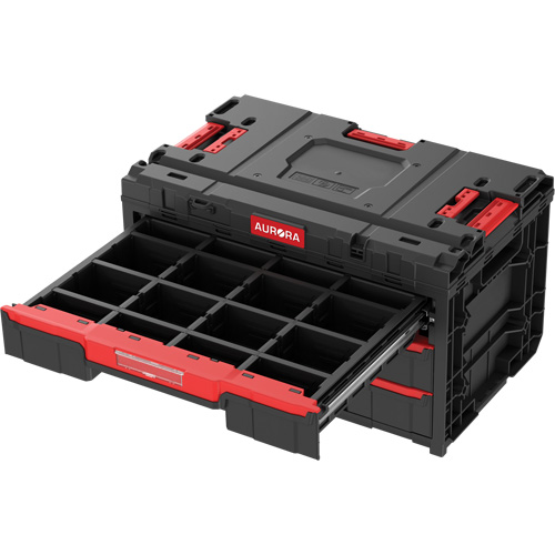 Boîte &agrave; outils &agrave; 3 tiroirs Arx, 23-1/10" x 15" x 13-2/5', Noir Kelford