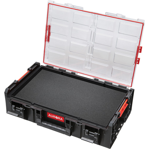 Organisateur deux fois tr&egrave;s grand avec cloisons en mousse &agrave; plusieurs couches Arx, 23" x 15-1/5" x 6-4/5", Noir Kelford
