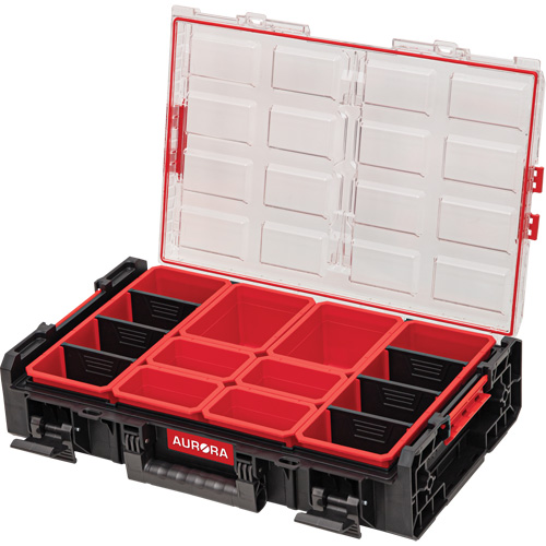 Organisateur tr&egrave;s-grand avec bacs courts Arx, 23" x 15-1/5" x 5", Noir Kelford
