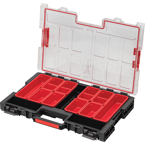 Grand organisateur avec bacs Arx, 21" x 15" x 3", Noir Kelford