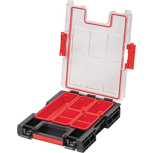Organisateur moyen avec bacs Arx, 10-3/10" x 14-3/10" x 3", Noir Kelford