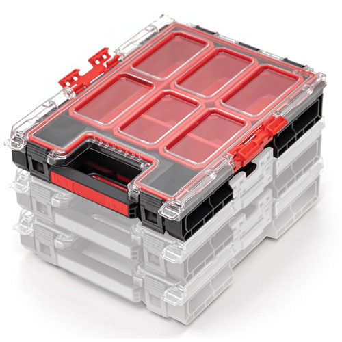 Organisateur moyen avec bacs Arx, 10-3/10" x 14-3/10" x 3", Noir Kelford