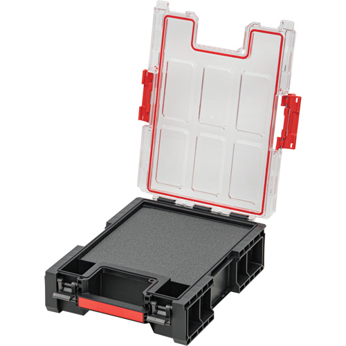 Organisateur moyen haut avec cloisons en mousse &agrave; plusieurs couches Arx, 10-2/5" x 14-3/10" x 4-1/5", Noir Kelford