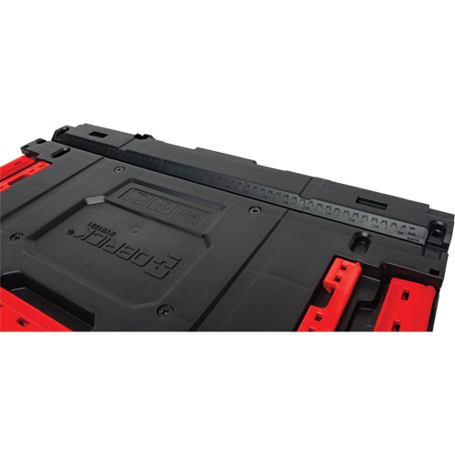 Arx&reg; Single Drawer Toolbox, 11-1/5" W x 18-3/10" D x 9-1/10" H, Black/Red Kelford
