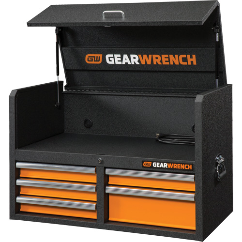 Coffre &agrave; outils de s&eacute;rie GSX, 36" la, 5 tiroirs, Noir/Orange Kelford