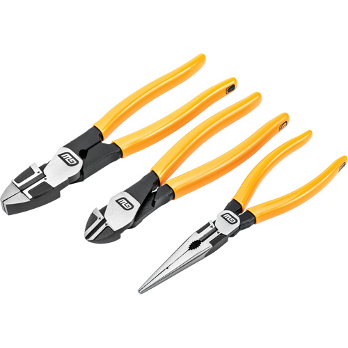PITBULL Dipped Handle Electrician's Plier Set, 3 Pieces Kelford