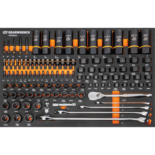 97-Piece Bolt Biter Mechanics Tool Set in Foam Storage Tray Kelford