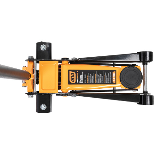 Heavy-Duty Floor Jack, 3 Ton(s) Capacity, 5-1/4" Lowered, 18-1/4" Raised, Manual Hydraulic Kelford