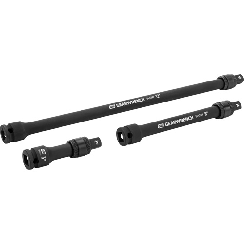 Jeu de rallonges &agrave; chocs verrouillables 3 mcx, Prise de 3/8", Fini Phosphate de mangan&egrave;se, 3 M Kelford