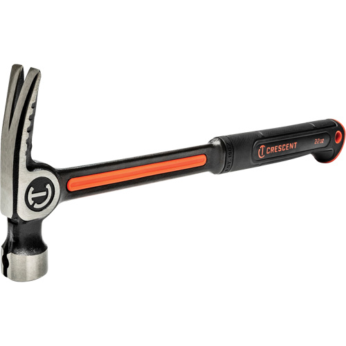 Steel Milled-Face Framing Hammer, 22 oz., Solid Steel Handle, 16" L Kelford