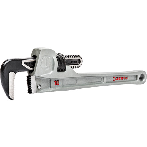 Slim Jaw Pipe Wrench, 1-9/10" Jaw Capacity, 10" Long, Powder Coated Finish, None Handle Kelford