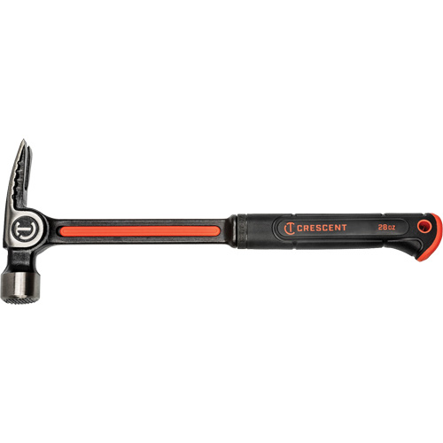 Milled-Face Framing Hammer, 28 oz., Solid Steel Handle, 16" L Kelford