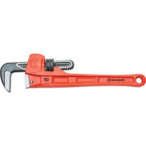 SLIM JAW Pipe Wrench, 1-9/10" Jaw Capacity, 10" Long, Powder Coated Finish, Non-Ergonomic Handle Kelford