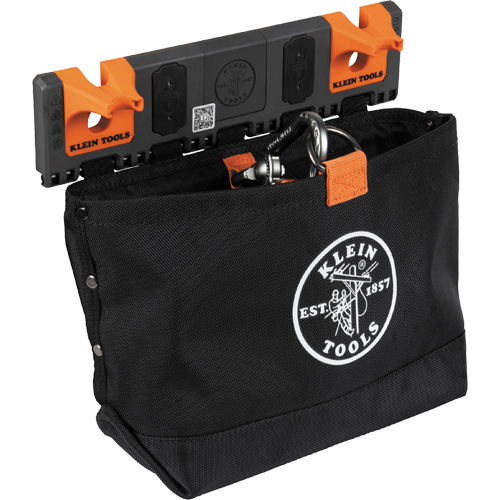 Module de poche pour quincaillerie avec crochet en S Bucket Work Centre, Nylon, 1 pochettes, Noir/Orange Kelford