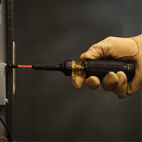 15-in-1 Ratcheting Impact-Rated Multi-Bit Torsion Zone Screwdriver, 9-1/2" L, Cushion Grip Handle Kelford