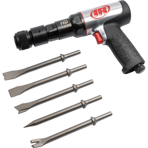 Ensemble de marteau pneumatique avec ciseau 5 mcx, 2,66 pi, cu/min, 1/4" NPT, 2600 coups/min, 3/4" x 3" (19mm x 76mm) Kelford