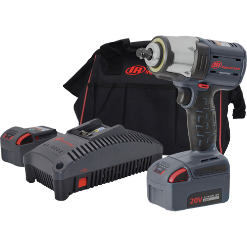 Compact High Torque Cordless Impact Wrench Kit, 20 V, 1/2" Socket Kelford