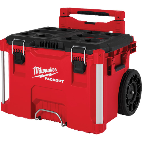 Boîte &agrave; outils sur roues PACKOUT, 18" x 22" x 19-1/2", Noir/Rouge Kelford