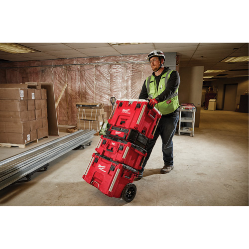 Boîte &agrave; outils sur roues PACKOUT, 18" x 22" x 19-1/2", Noir/Rouge Kelford