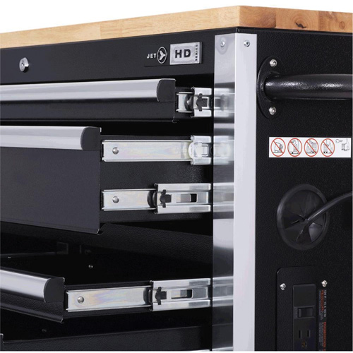 HDRC5212 Armoire mobile de s&eacute;rie HD, 12 tiroirs, 51-1/4" la x 21" p x 40-3/10" h, Noir Kelford