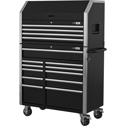 HDCC-4115 HD Series Toolbox Combo, 21-1/2" D x 44-1/5" W x 63-3/10" H, Black Kelford