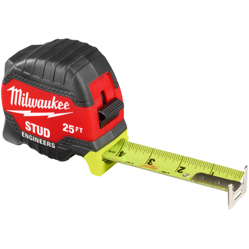 Ruban &agrave; mesurer Stud avec &eacute;chelle pour ing&eacute;nieur, 1-5/16" x 25' Kelford