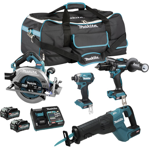 XGT Brushless 4-Tool Combo Kit, Lithium-Ion, 40 V Kelford